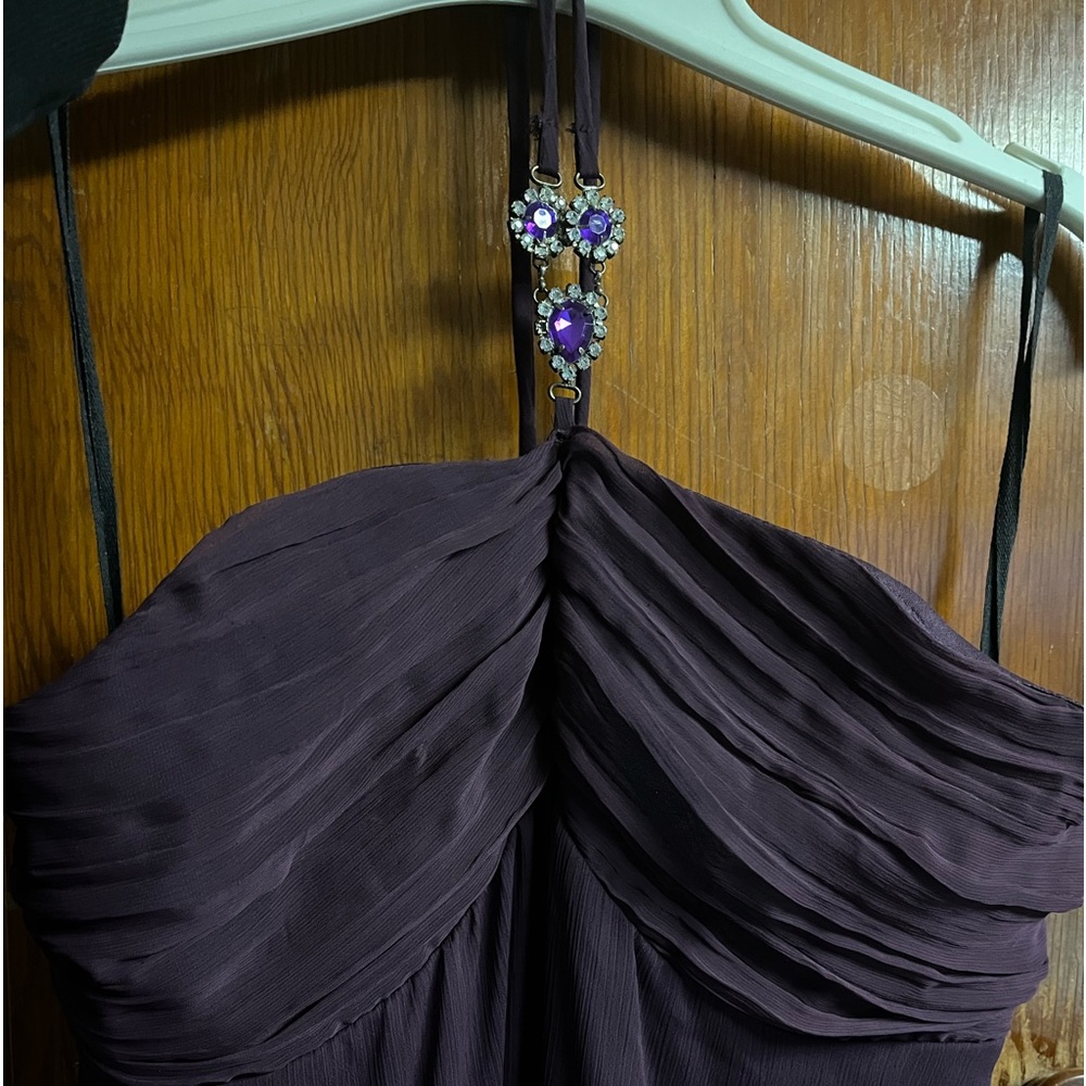 Fashion Bug:  Dark Purple: Strapless Dress